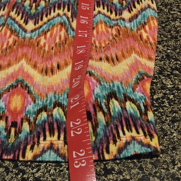 Jones New York Sport 3/4 Sleeve Knit Top Blouse Women Sz L Colorful Lightweight - Picture 10 of 10